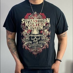 Arizona Superstition Mountain Museum skull t-shirt